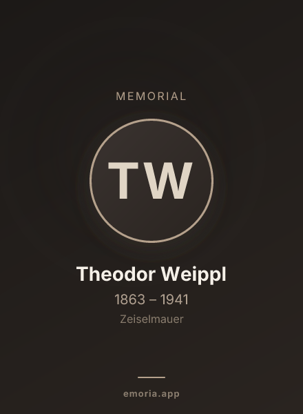 Memorial portrait of Theodor Weippl