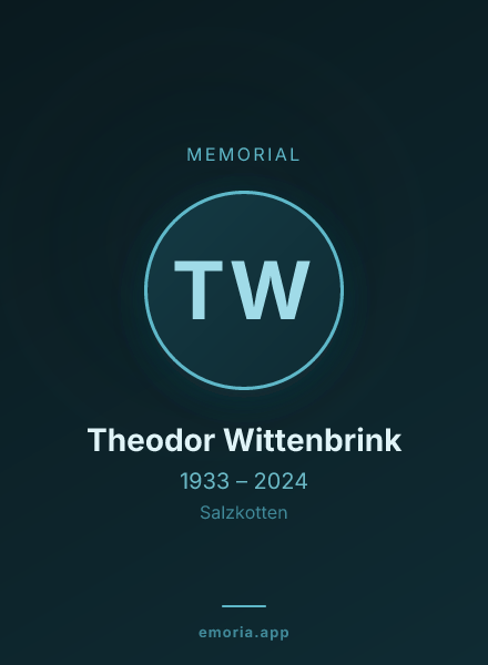 Memorial portrait of Theodor Wittenbrink