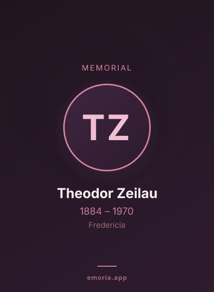 Memorial portrait of Theodor Zeilau