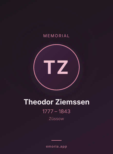 Memorial portrait of Theodor Ziemssen