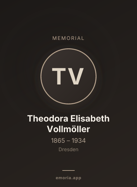 Memorial portrait of Theodora Elisabeth Vollmöller