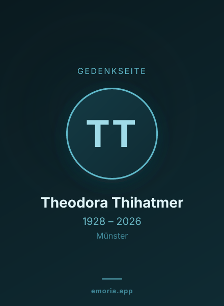 Gedenkportrait von Theodora Thihatmer