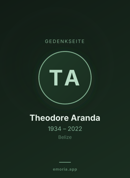 Gedenkportrait von Theodore Aranda