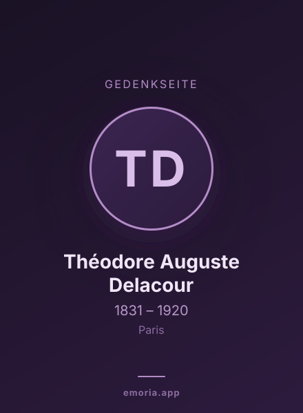Gedenkportrait von Théodore Auguste Delacour