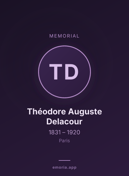 Memorial portrait of Théodore Auguste Delacour