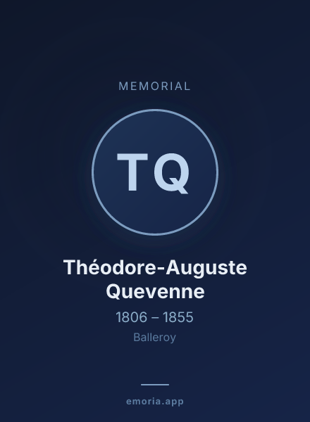 Memorial portrait of Théodore-Auguste Quevenne