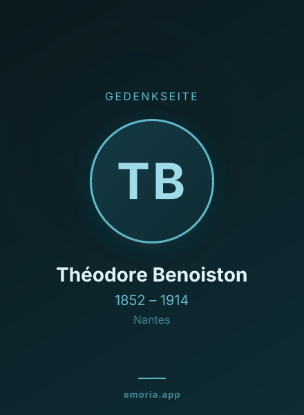 Gedenkportrait von Théodore Benoiston