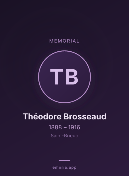 Memorial portrait of Théodore Brosseaud