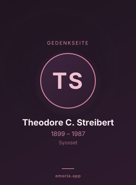 Gedenkportrait von Theodore C. Streibert