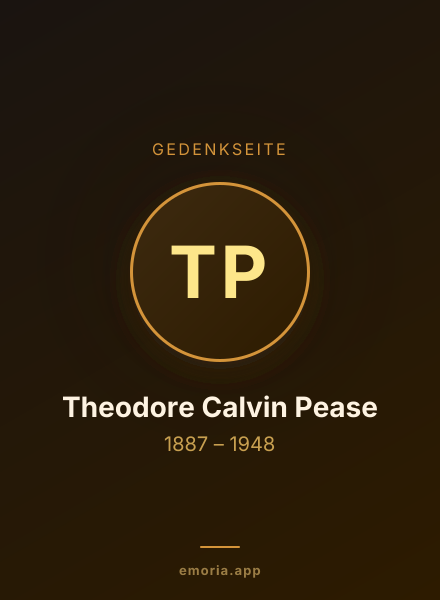 Gedenkportrait von Theodore Calvin Pease