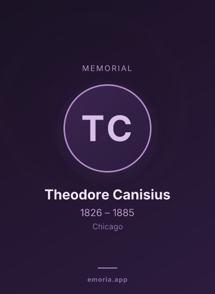 Memorial portrait of Theodore Canisius
