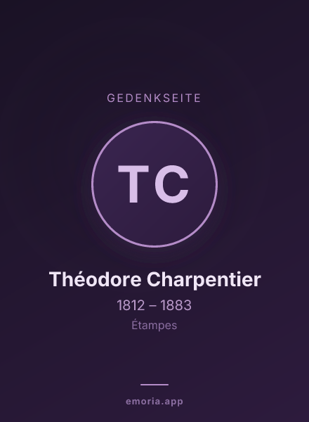 Gedenkportrait von Théodore Charpentier