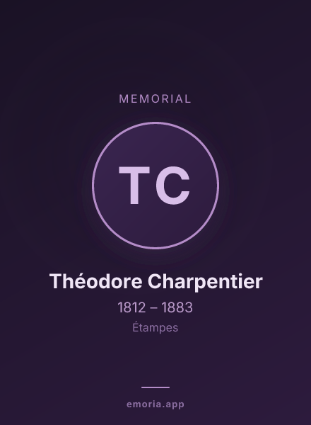 Memorial portrait of Théodore Charpentier