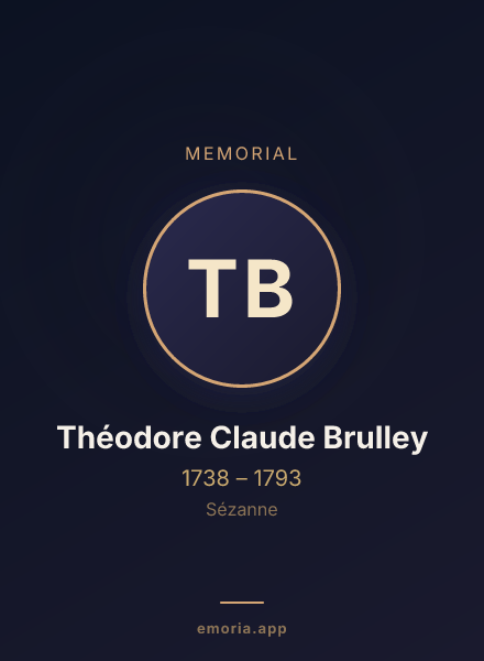Memorial portrait of Théodore Claude Brulley