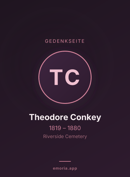 Gedenkportrait von Theodore Conkey