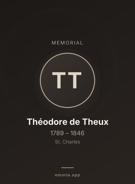 Memorial portrait of Théodore de Theux