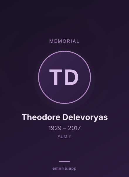 Memorial portrait of Theodore Delevoryas