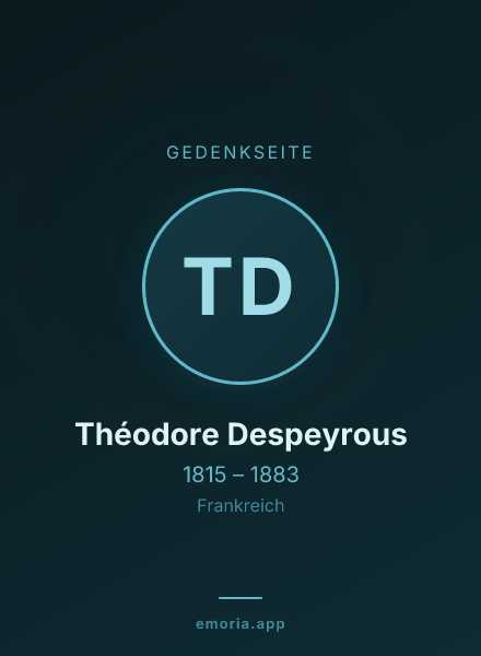 Gedenkportrait von Théodore Despeyrous