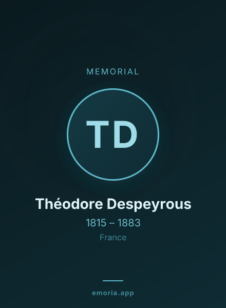 Memorial portrait of Théodore Despeyrous