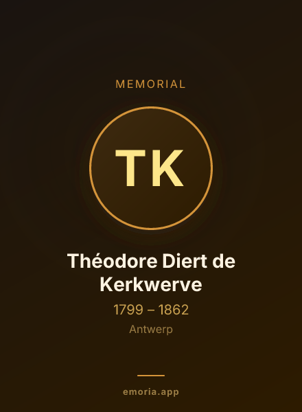 Memorial portrait of Théodore Diert de Kerkwerve