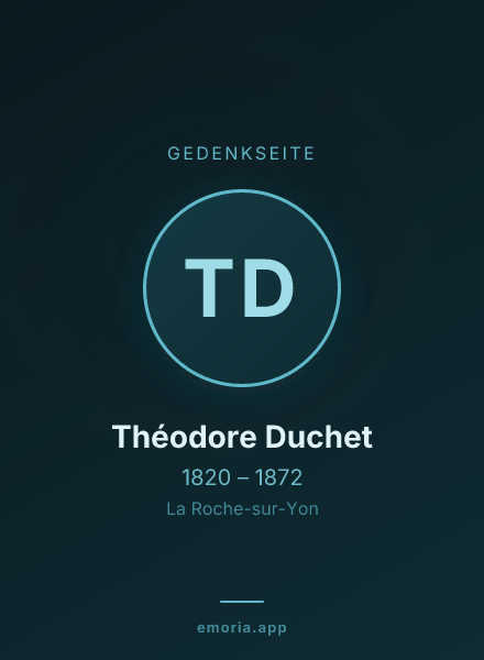 Gedenkportrait von Théodore Duchet