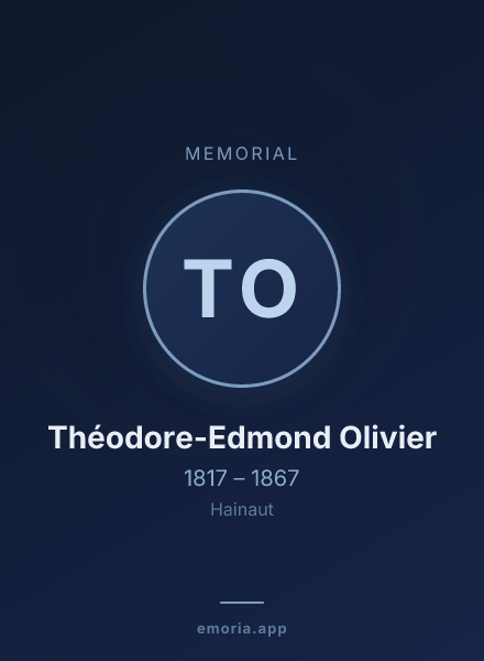 Memorial portrait of Théodore-Edmond Olivier