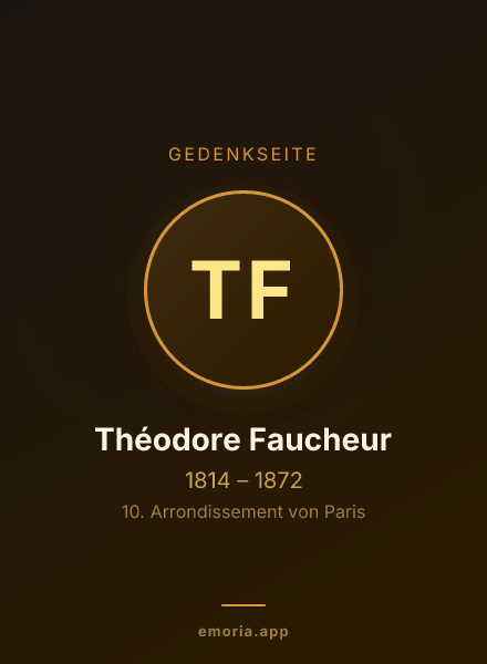 Gedenkportrait von Théodore Faucheur