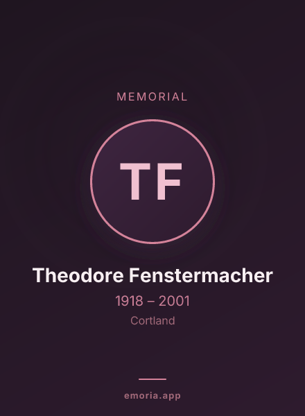Memorial portrait of Theodore Fenstermacher