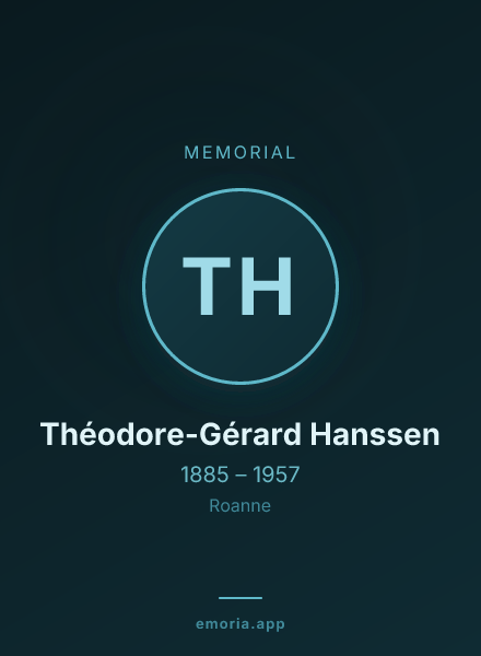 Memorial portrait of Théodore-Gérard Hanssen