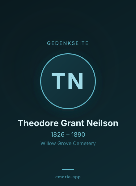 Gedenkportrait von Theodore Grant Neilson