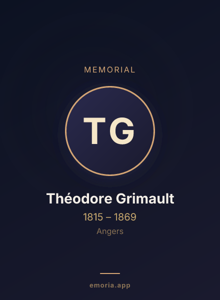 Memorial portrait of Théodore Grimault