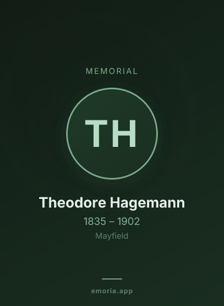 Memorial portrait of Theodore Hagemann