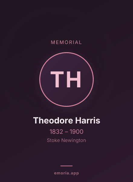 Memorial portrait of Theodore Harris