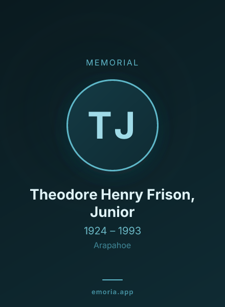 Memorial portrait of Theodore Henry Frison, Junior