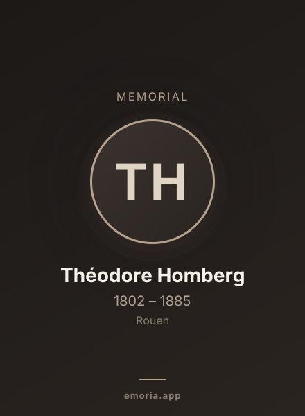 Memorial portrait of Théodore Homberg