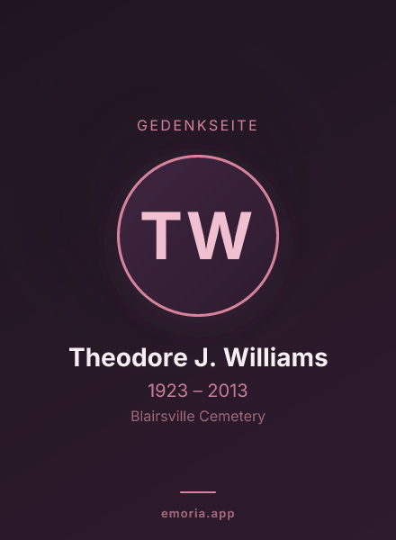 Gedenkportrait von Theodore J. Williams