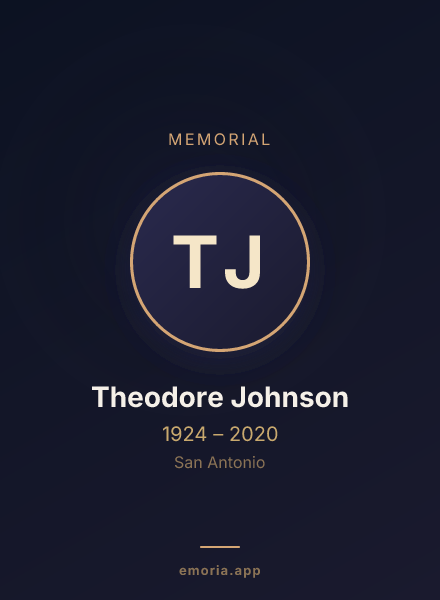 Memorial portrait of Theodore Johnson