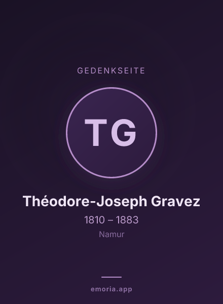 Gedenkportrait von Théodore-Joseph Gravez