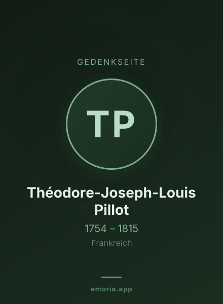 Gedenkportrait von Théodore-Joseph-Louis Pillot