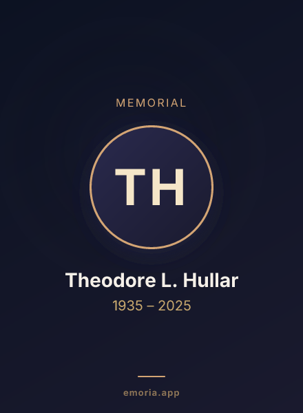 Memorial portrait of Theodore L. Hullar