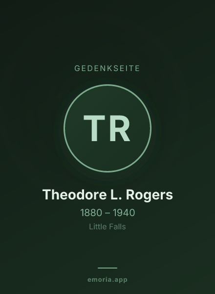 Gedenkportrait von Theodore L. Rogers