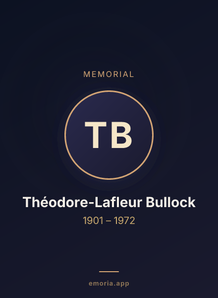 Memorial portrait of Théodore-Lafleur Bullock