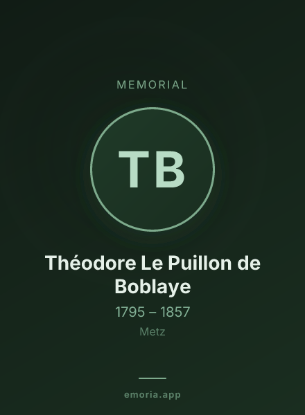Memorial portrait of Théodore Le Puillon de Boblaye