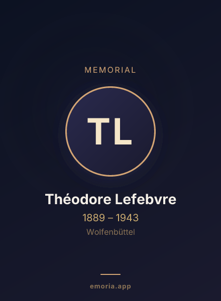 Memorial portrait of Théodore Lefebvre