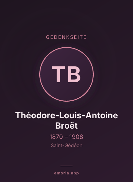 Gedenkportrait von Théodore-Louis-Antoine Broët
