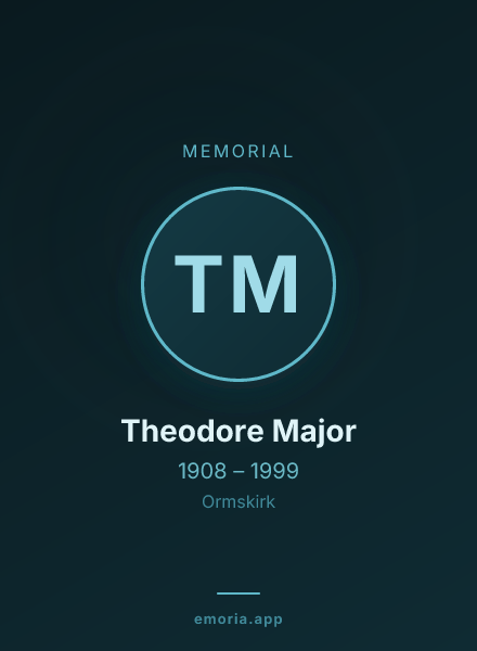 Memorial portrait of Theodore Major