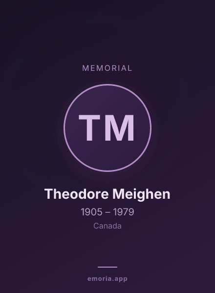 Memorial portrait of Theodore Meighen