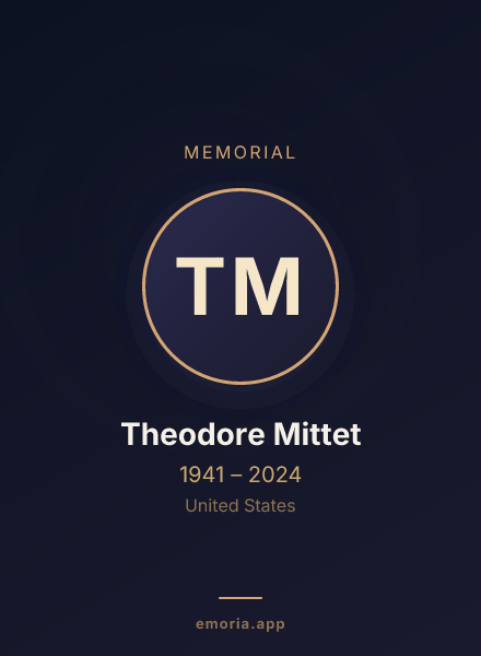Memorial portrait of Theodore Mittet
