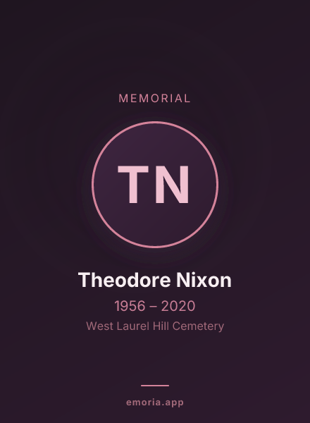Memorial portrait of Theodore Nixon