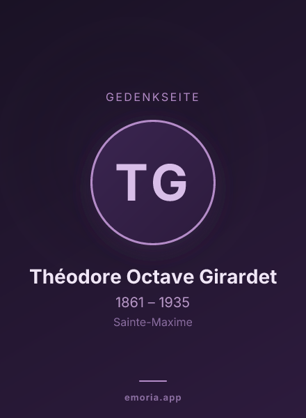 Gedenkportrait von Théodore Octave Girardet
